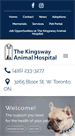 Mobile Screenshot of kingswayanimalhospital.com